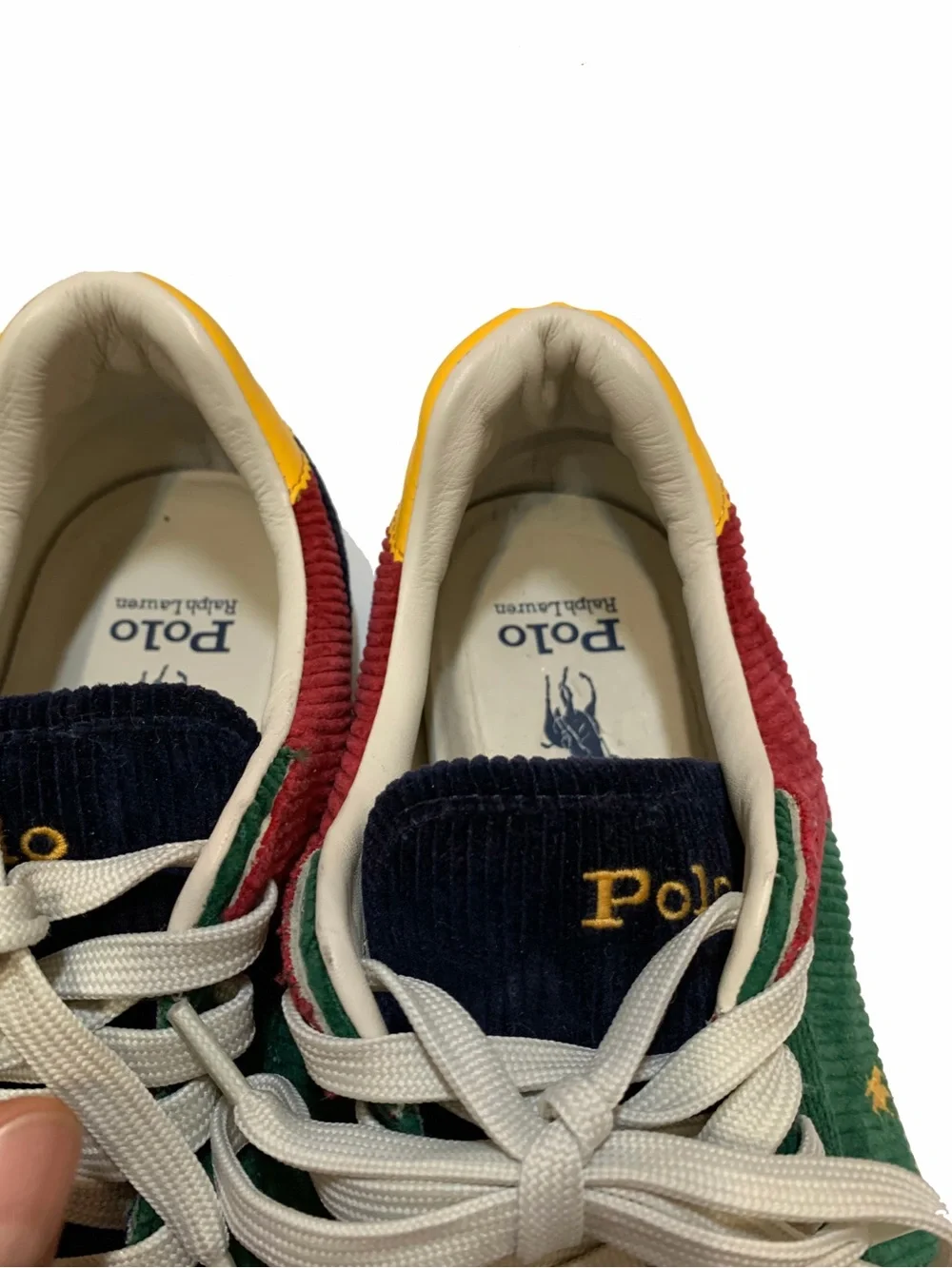 Polo Ralph Lauren Men's Multicolor Corduroy Low-Top Sneakers